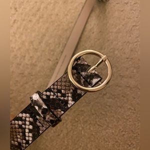 Snakeskin belt